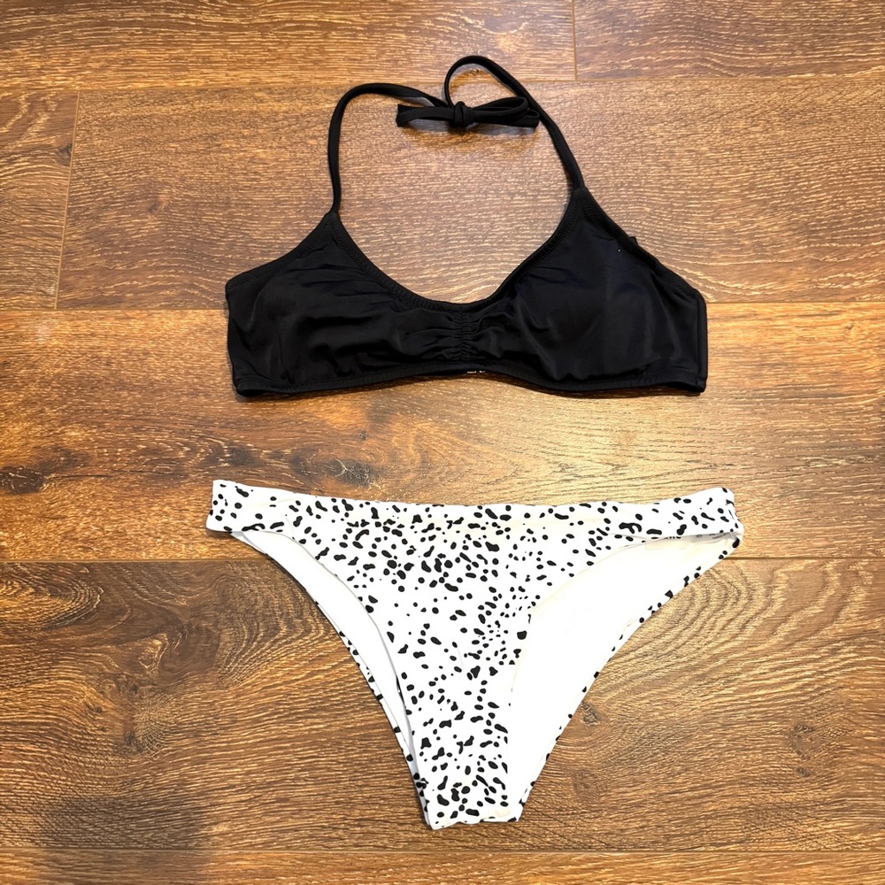 Victorias Secret and Shein Black and White Bikini Set